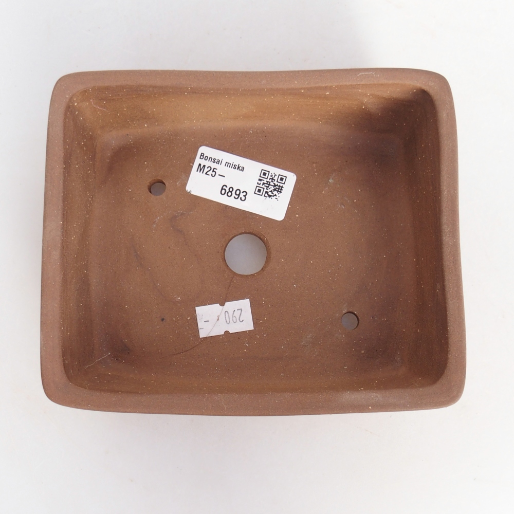 Keramická miska na bonsaje 14,5 x 12,5 x 5 cm, hnedá