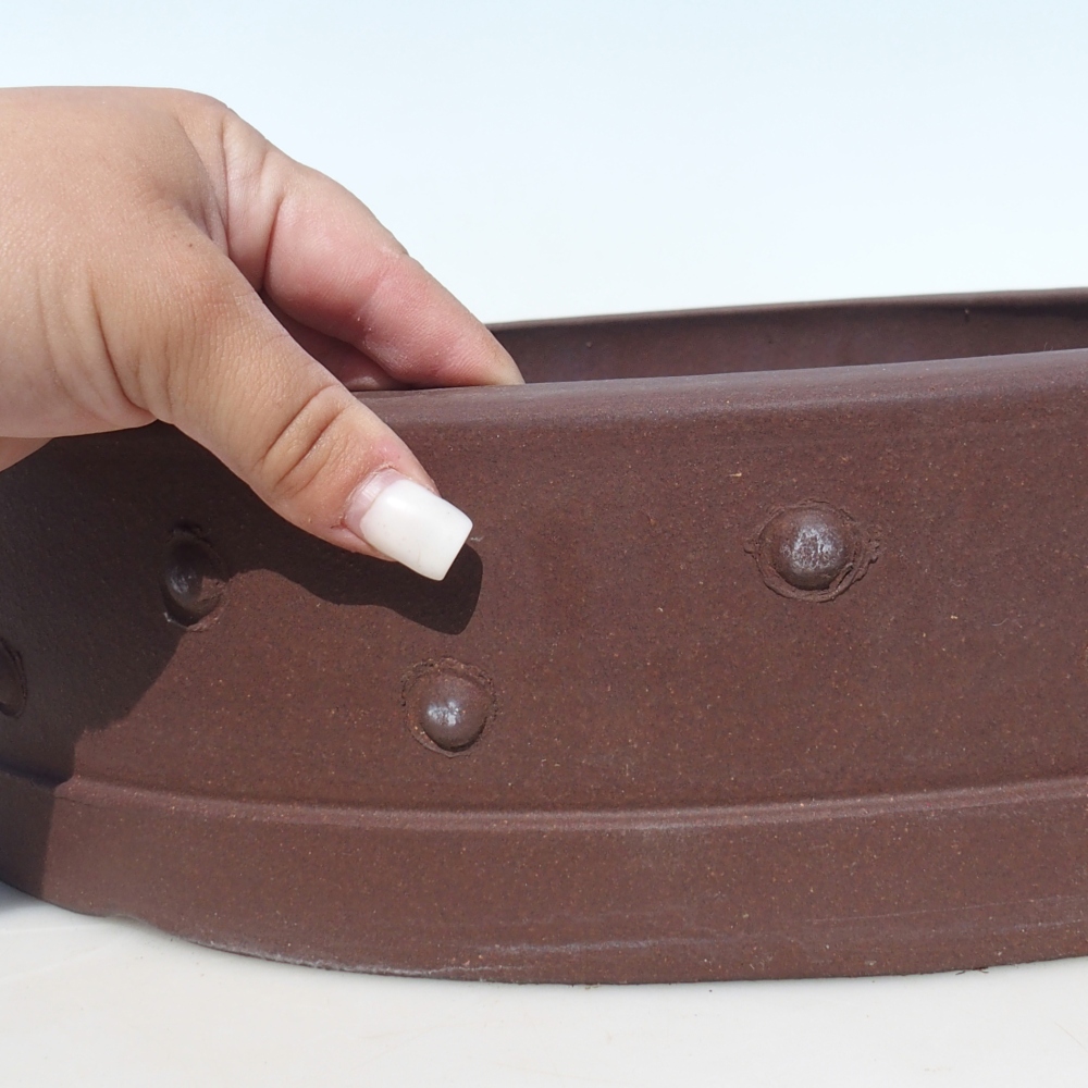 Miska na bonsaj 41,5 x 41,5 x 9,5 cm - hnedá