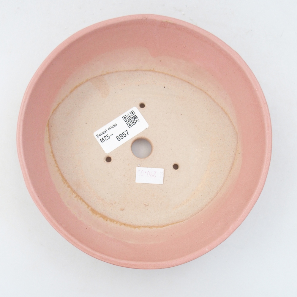 Keramická miska na bonsaje 18 x 18 x 5 cm, ružová
