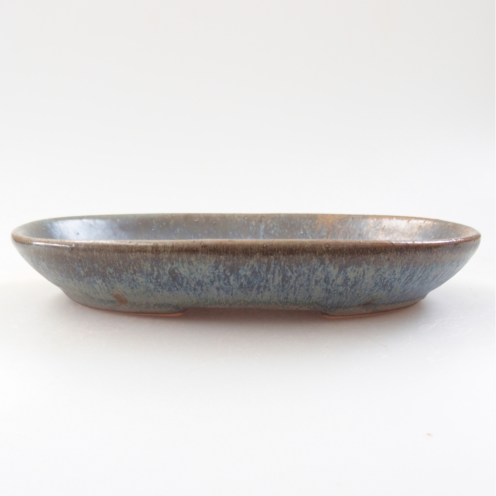 Keramická miska na bonsaje 15,5 x 11 x 2,5 cm, farba modrá