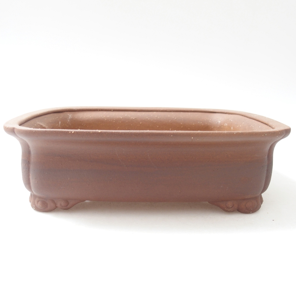 Keramická miska na bonsaje 19,5 x 17 x 5,5 cm, hnedá