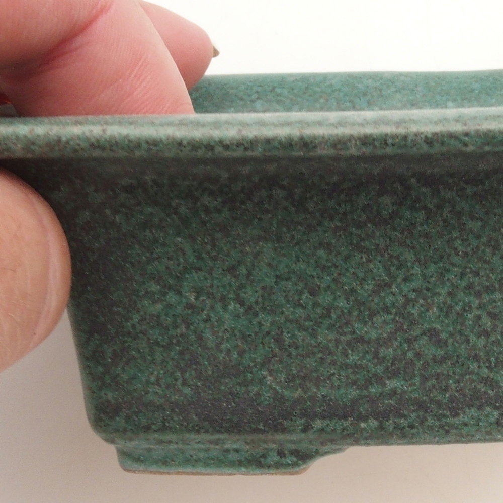 Bonsai miska H11 – 11,5 x 10 x 4 cm. - zelená