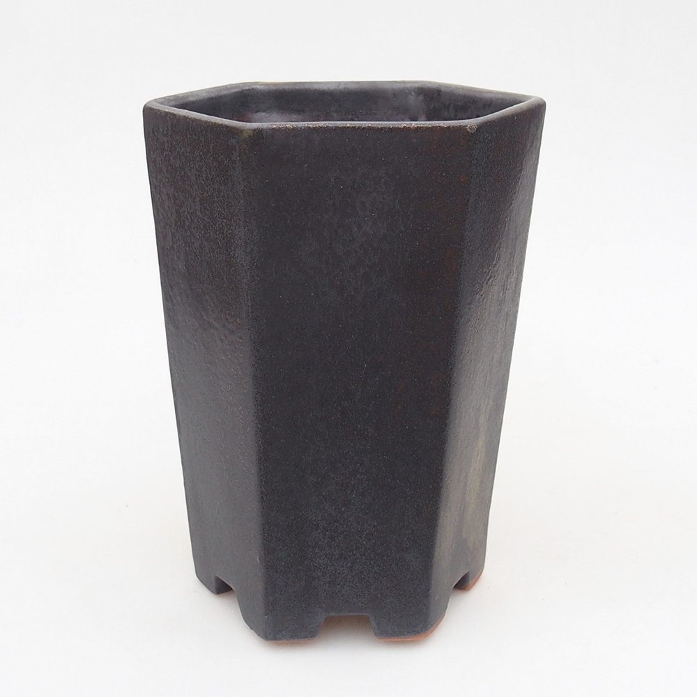 Keramická bonsajová miska 13 x 11,5 x 17 cm, zeleno-šedá