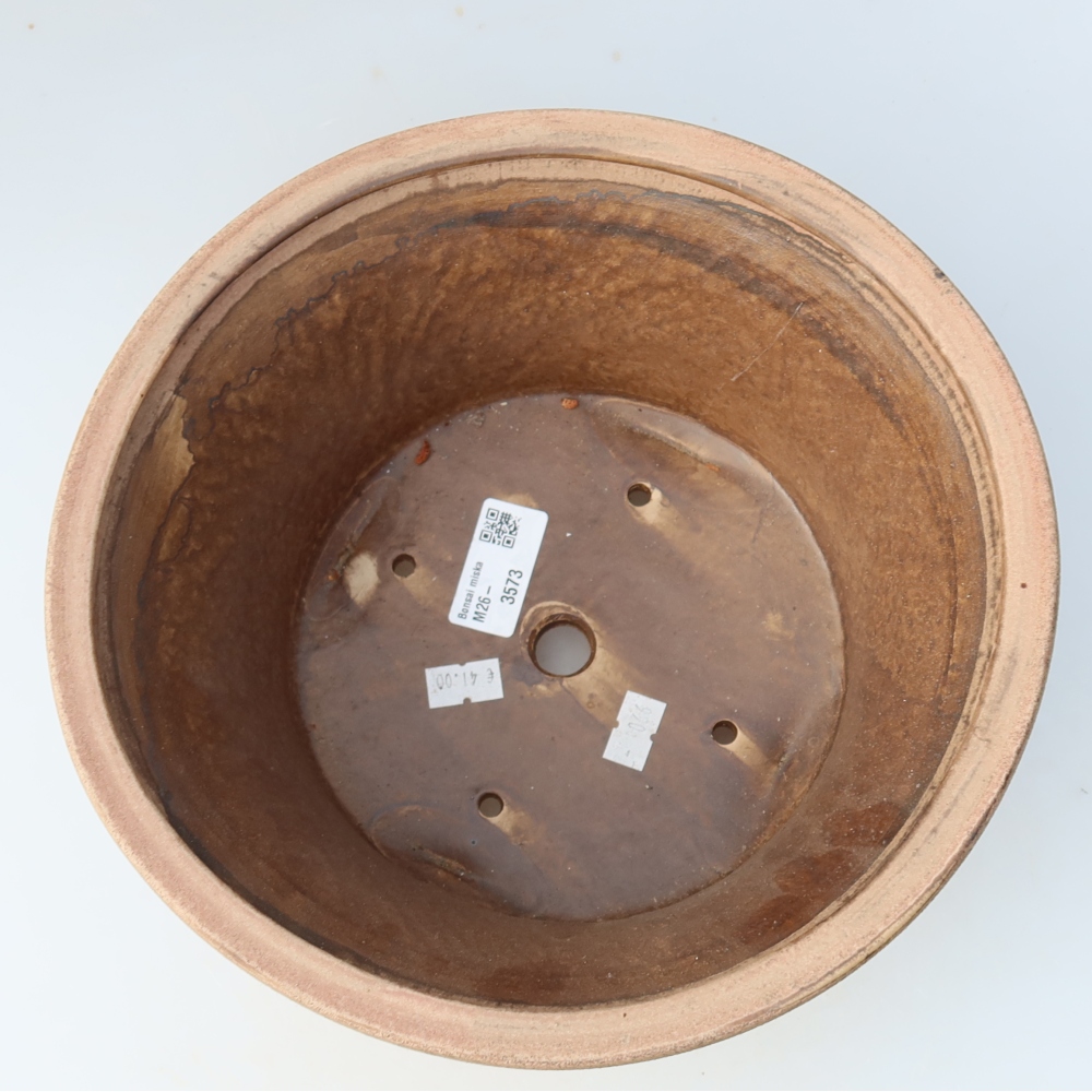 Keramická miska na bonsai 24,5 x 24,5 x 11,5 cm, farba ružová