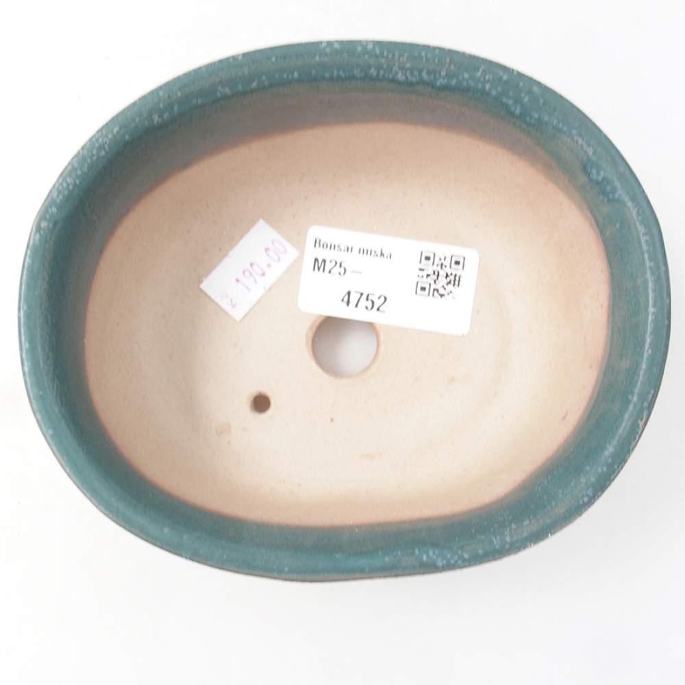 Keramická bonsai miska 12 x 10 x 5,5 cm, farba modra