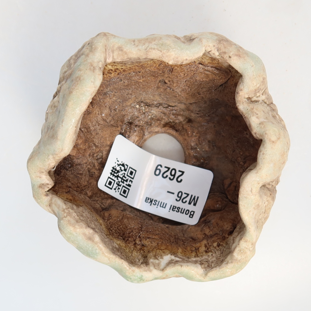 Keramická škrupina  8 x 7 x 5,5 cm, farba zelená