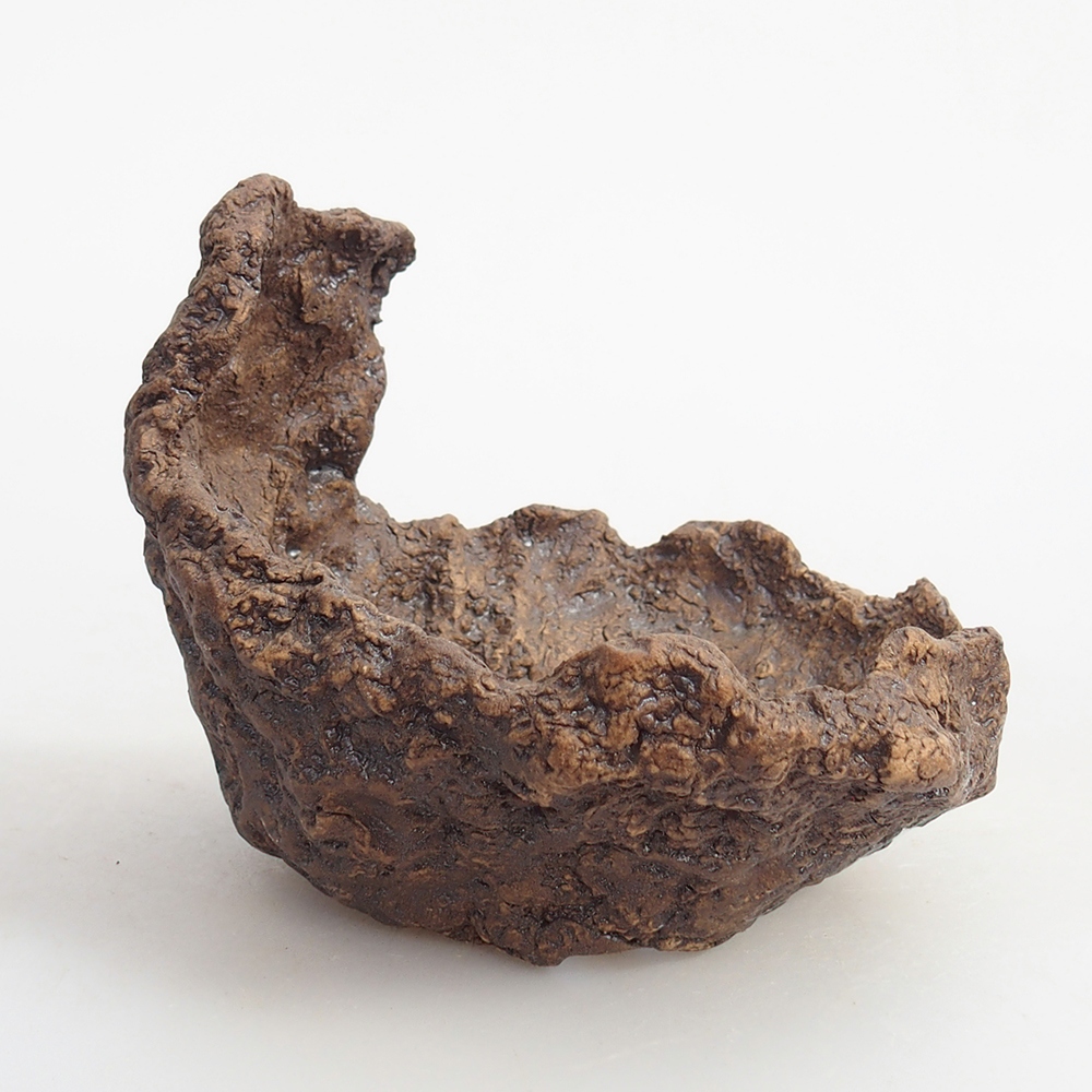 Keramická mušľa 10 x 9 x 9 cm , farba hnedá