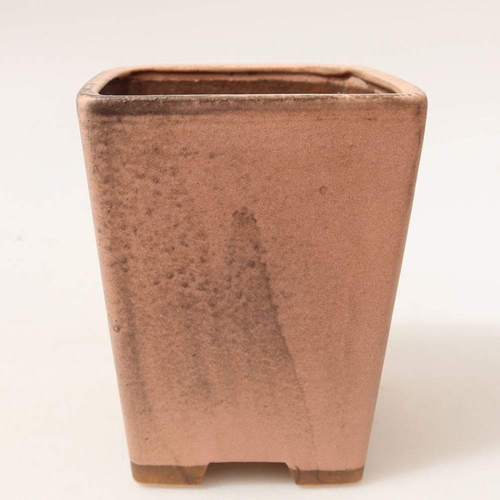 Keramická miska na bonsai 8,5 x 8,5 x 10,5 cm, farba ružová