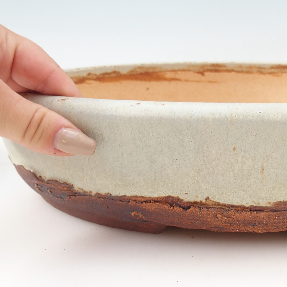 Miska na bonsaj 33 x 25 x 7,5 cm , farba béžová