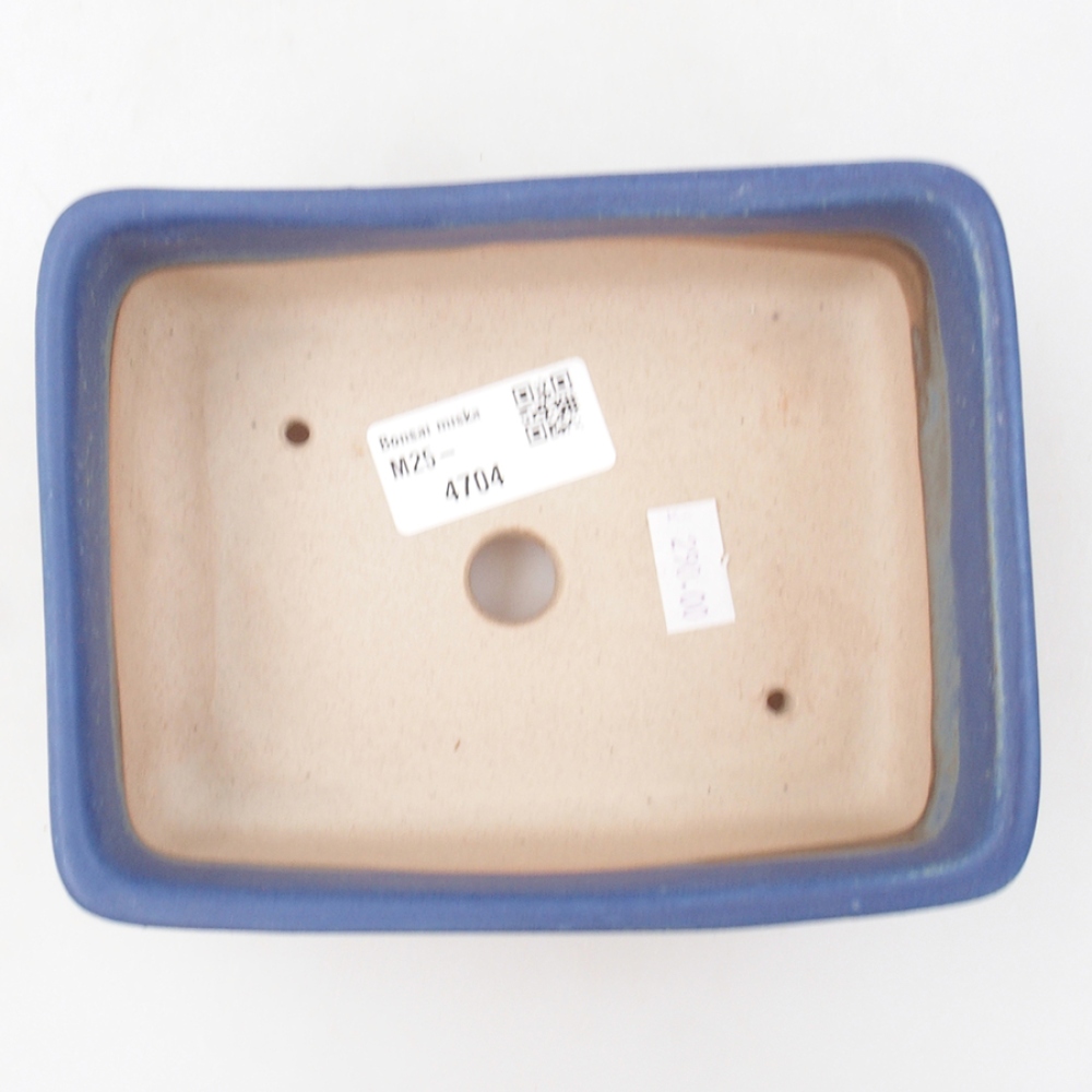 Keramická bonsai miska 15 x 11 x 5 cm, farba modra