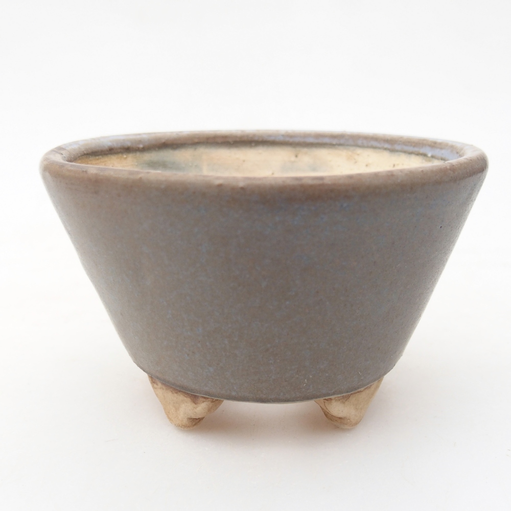 Keramická miska na bonsaje 8,5 x 8,5 x 5 cm, farba modrá
