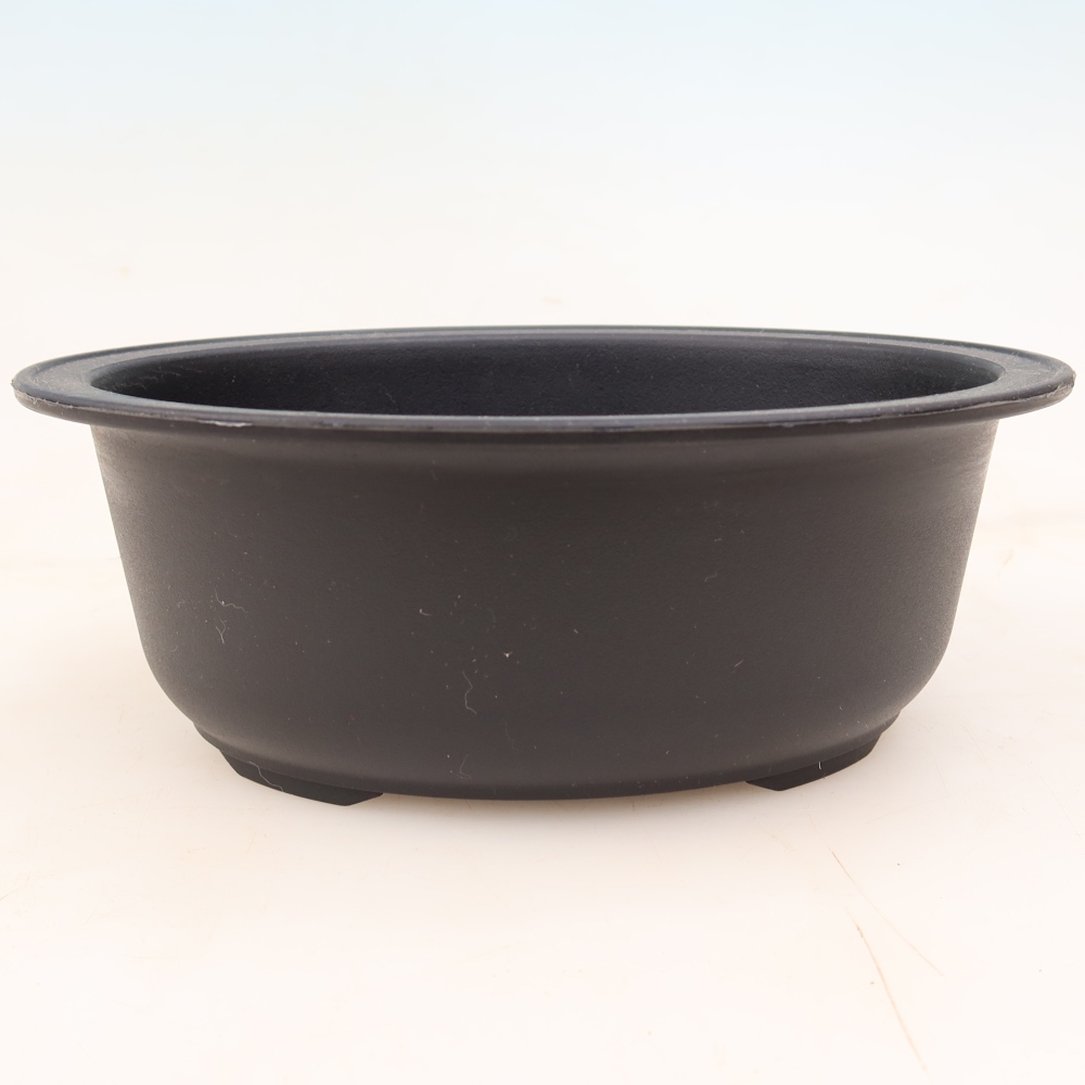 Plastová miska na bonsaje MP-27, čierna – 18,5 × 14,5 × 7 cm