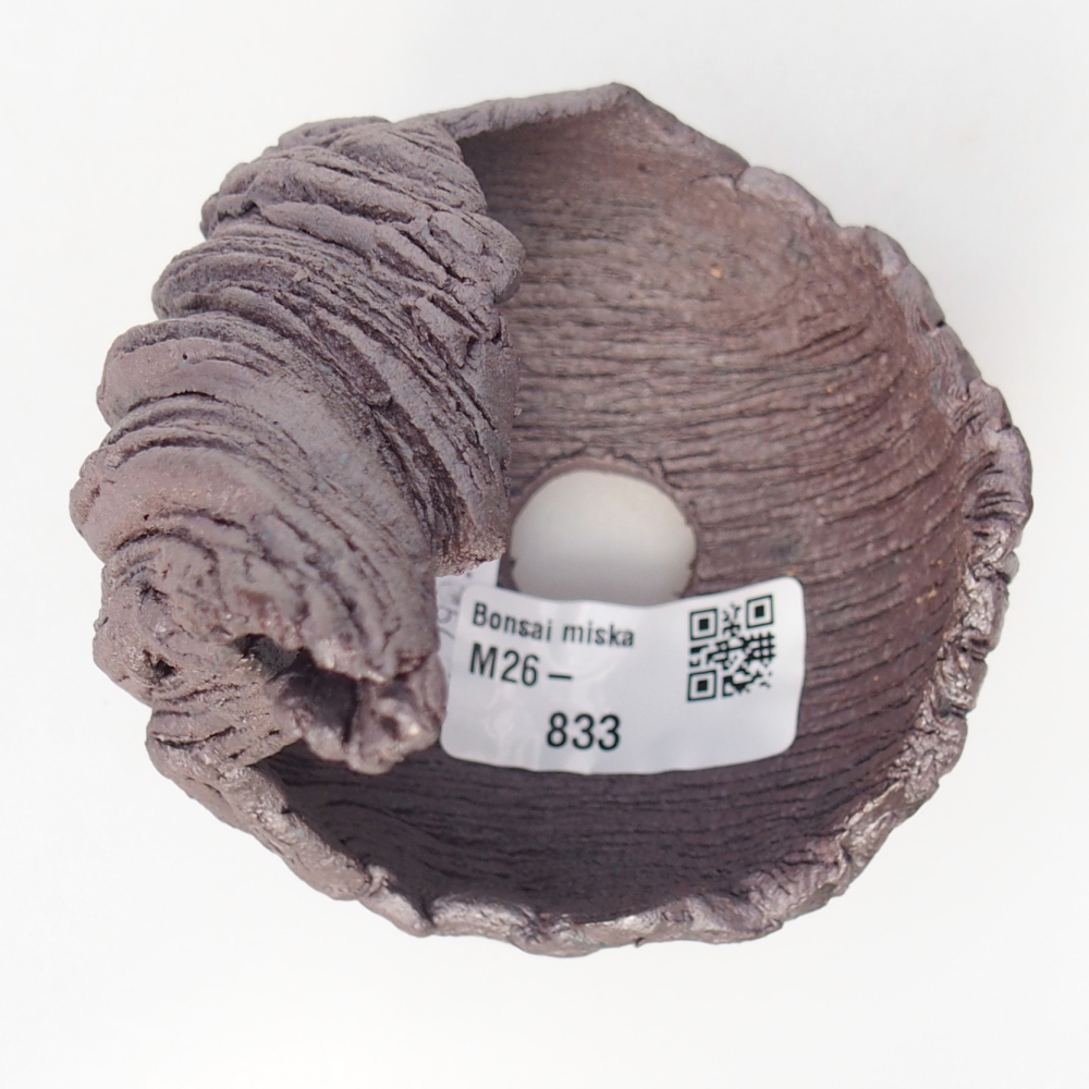 Keramická mušľa 7,5 x 8 x 12,5 cm , kovová farba