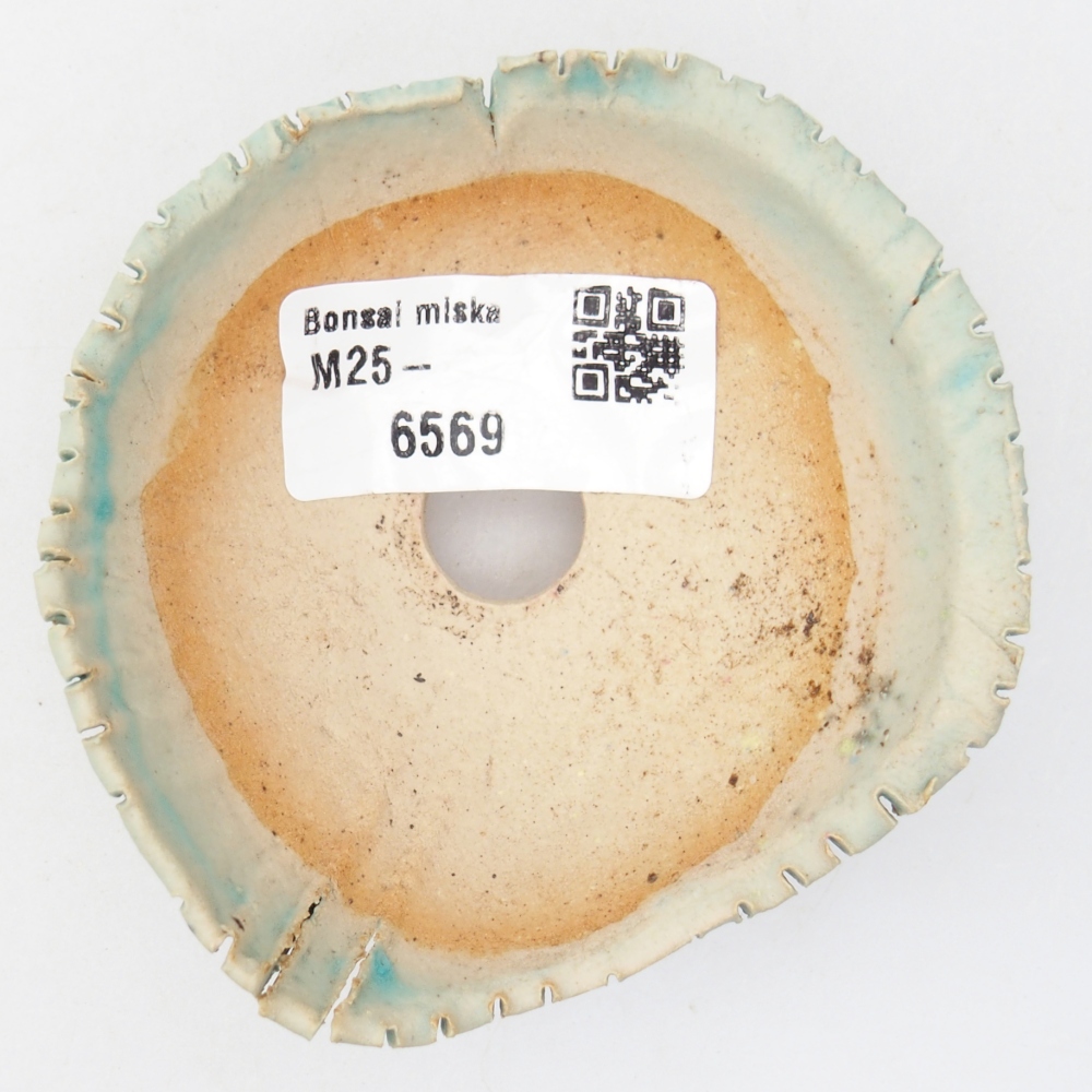 Keramická mušľa 7,5 x 8 x 4 cm , farba modrá