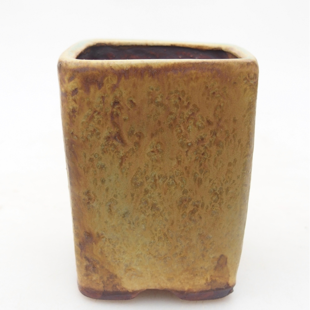 Keramická miska na bonsaje 5 x 5 x 6,5 cm, zelená