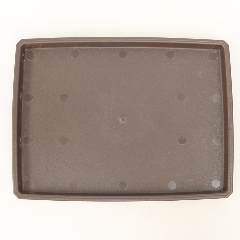 Podmiska na bonsaje z plastu PP-2 – 20 x 15 x 1,2 cm, farba: hnedá