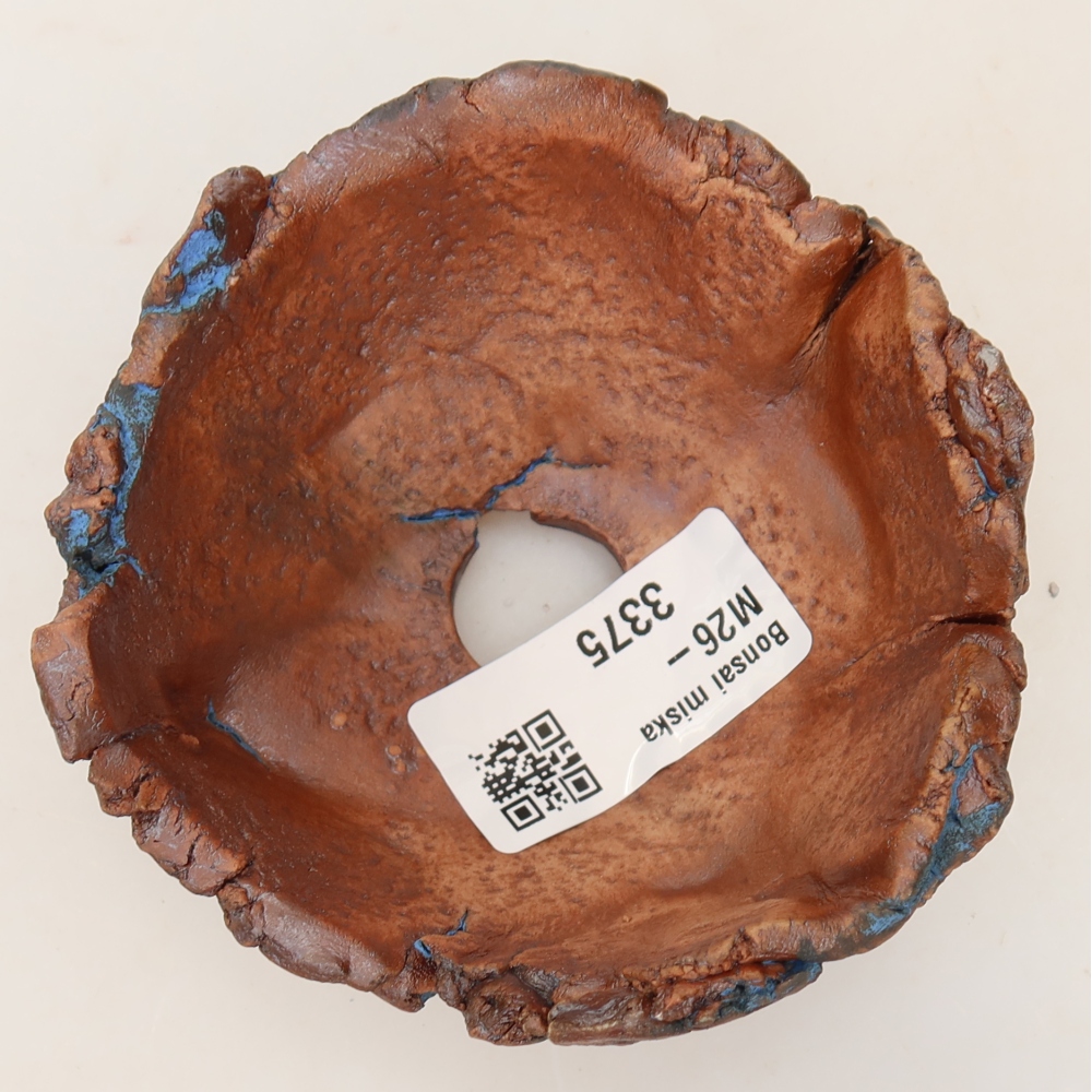 Keramická škrupina 9 x 9 x 4 cm, farba modrá