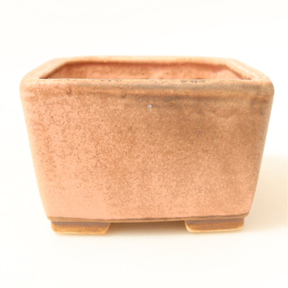 Keramická miska na bonsai 8,5 x 8,5 x 5,5 cm, farba ružová