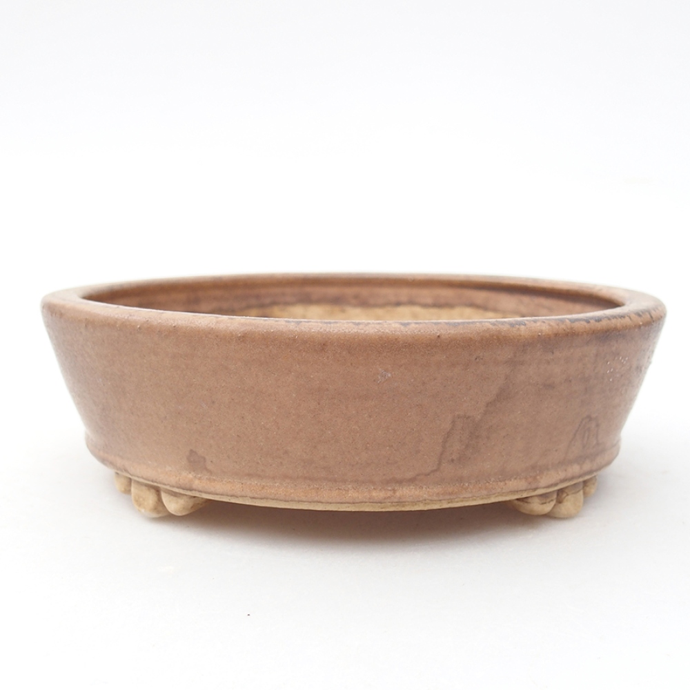 Keramická bonsai miska 13,5 x 13,5 x 4 cm, farba ružová