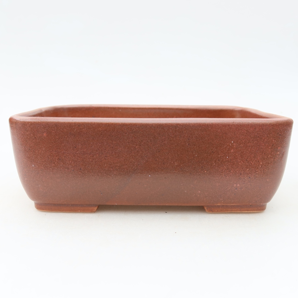 Keramická miska na bonsai 16 x 10,5 x 5,5 cm, farba vínová