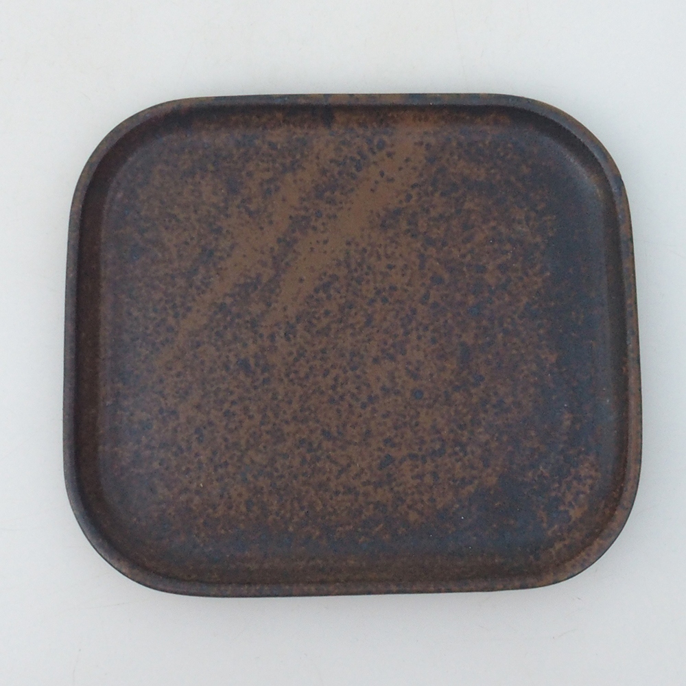 Keramická podmiska H38 -12 x 11 x 1 cm - hnedá