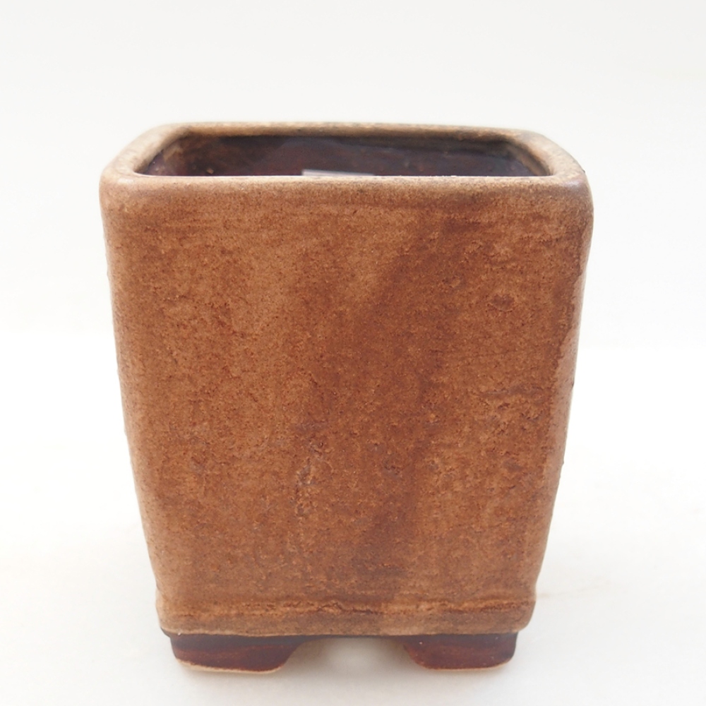 Keramická bonsai miska 6,5 x 6,5 x 7 cm, farba ružová