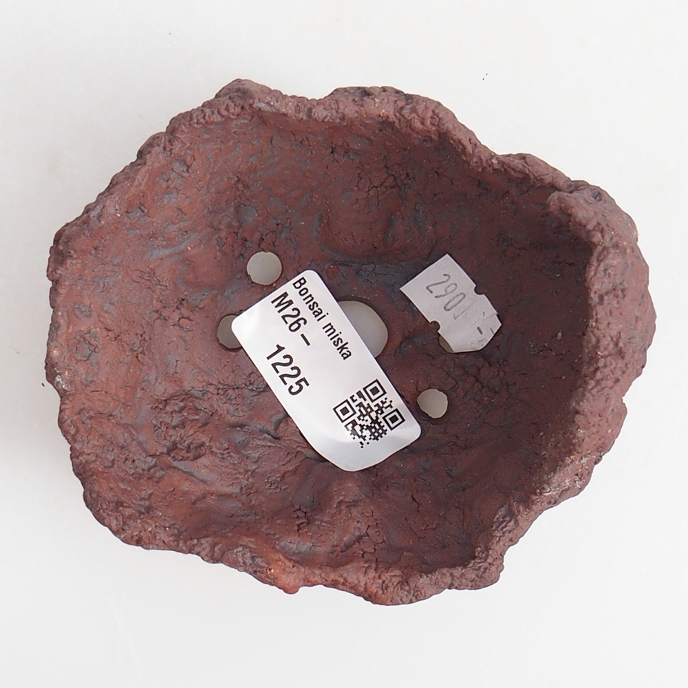 Keramická mušľa 9 x 7,5 x 9 cm , farba hnedá