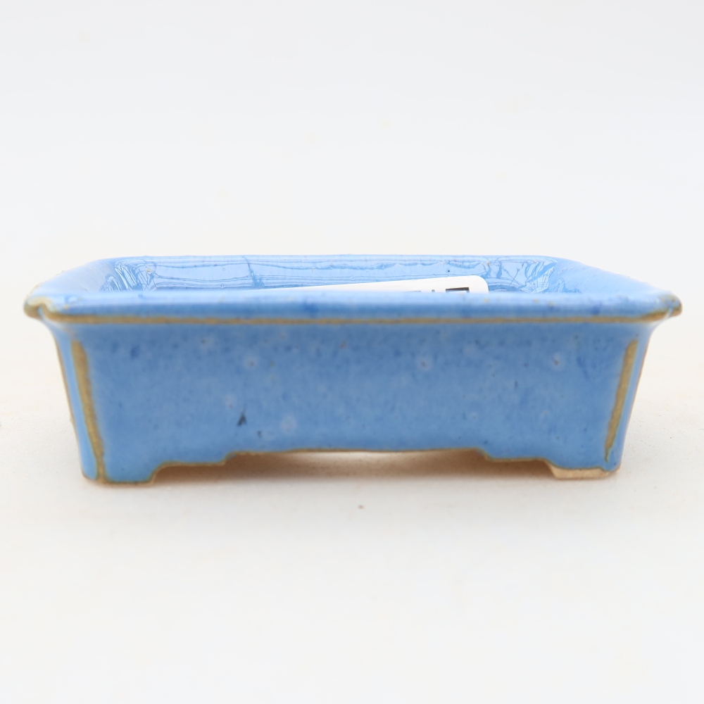 Keramická miska na bonsai 7 x 5 x 2 cm, farba modrá