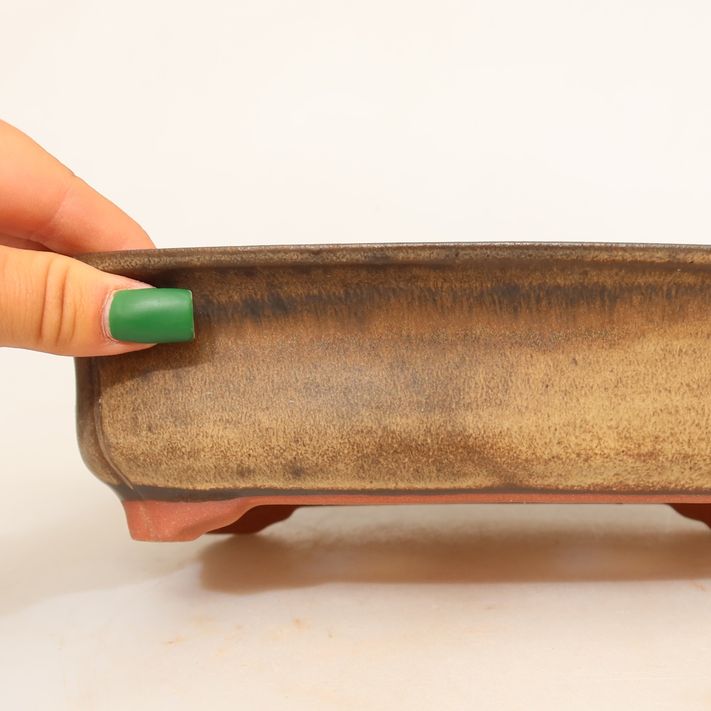 Keramická misa  24 x 17 x 6 cm, farba: hnedá