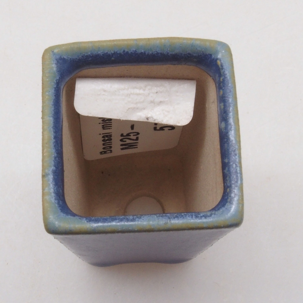 Mini bonsai miska 3 x 3 x 5 cm, farba modrá