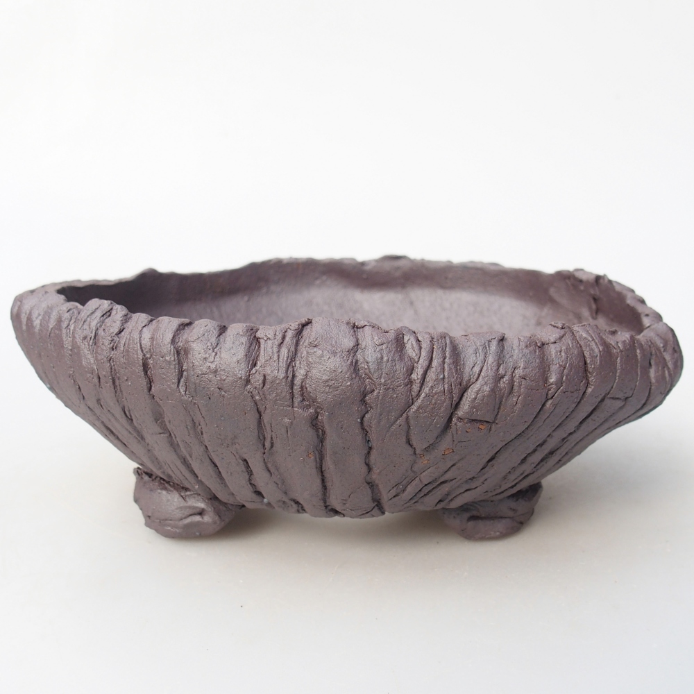 Keramická bonsajová miska 16,5 x 16,5 x 6,5 cm, farba kovu