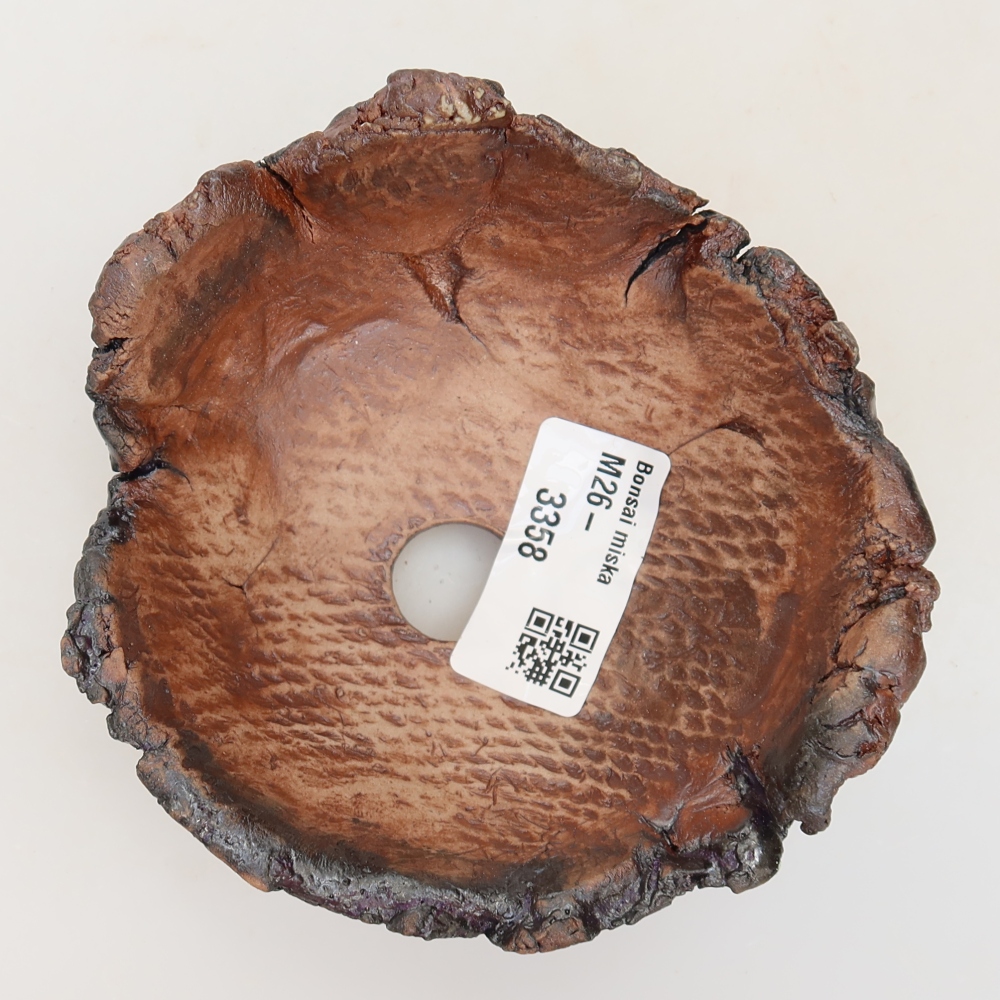 Keramická škrupina  10,5 x 10,5 x 6 cm, farba hnedá