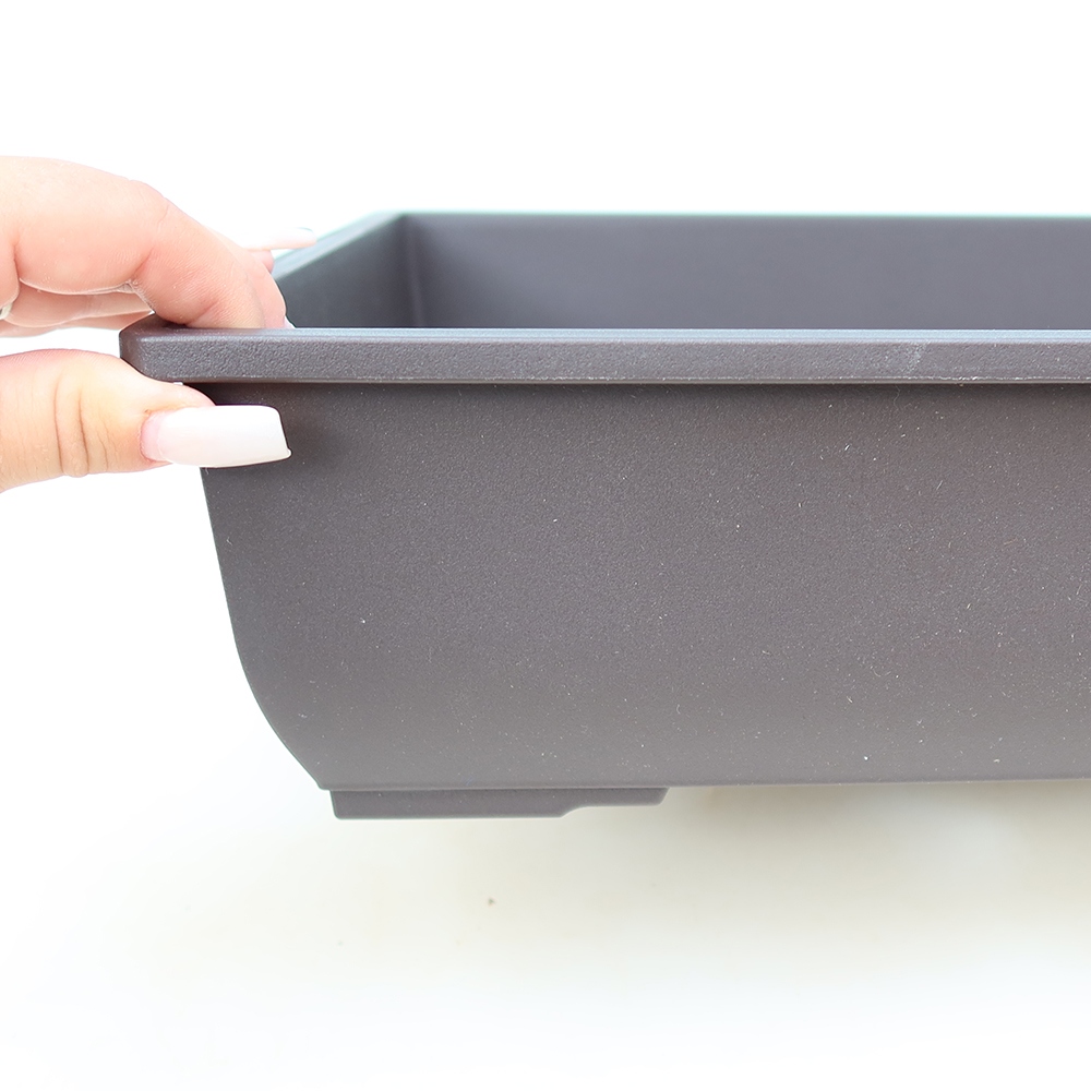 Plastová miska na bonsaje MP-7, hnedá – 34 x 26 x 10 cm