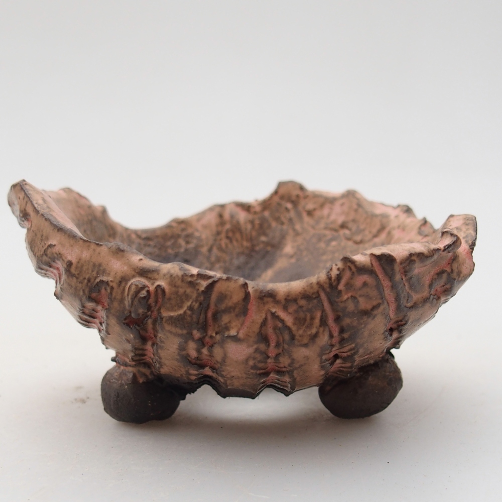 Keramická mušľa 8,5 x 8 x 4 cm , farba ružová