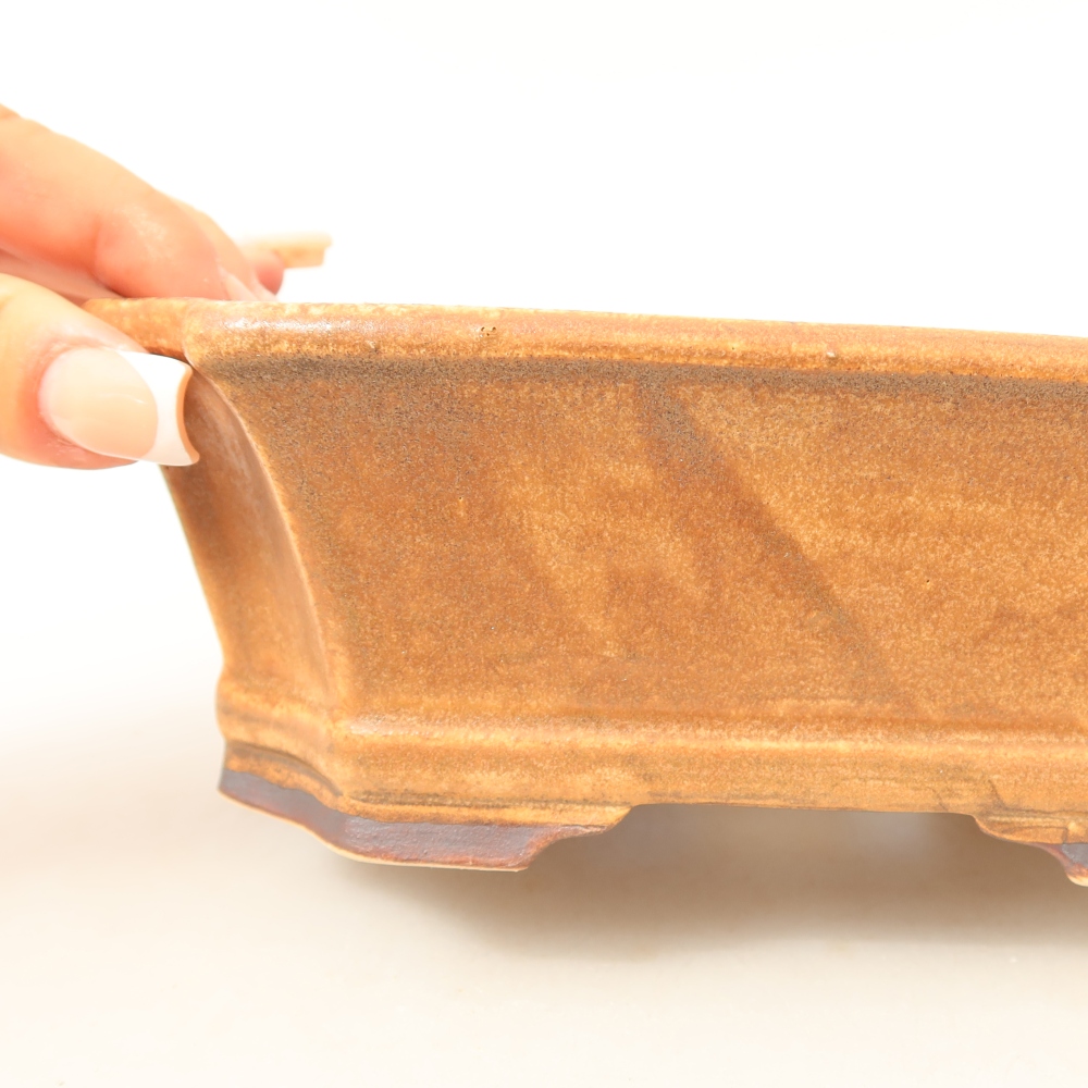 Keramická miska na bonsai 18 x 15 x 6 cm, farba ružová
