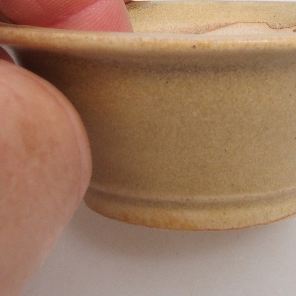 Mini bonsai miska 7 x 7 x 2,5  cm, farba hnedá