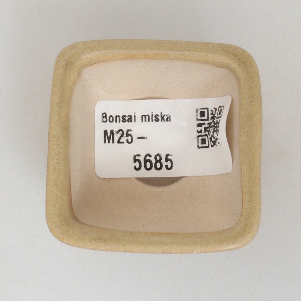 Mini bonsai miska 4,5 x 4,5 x 3  cm, farba hnedá