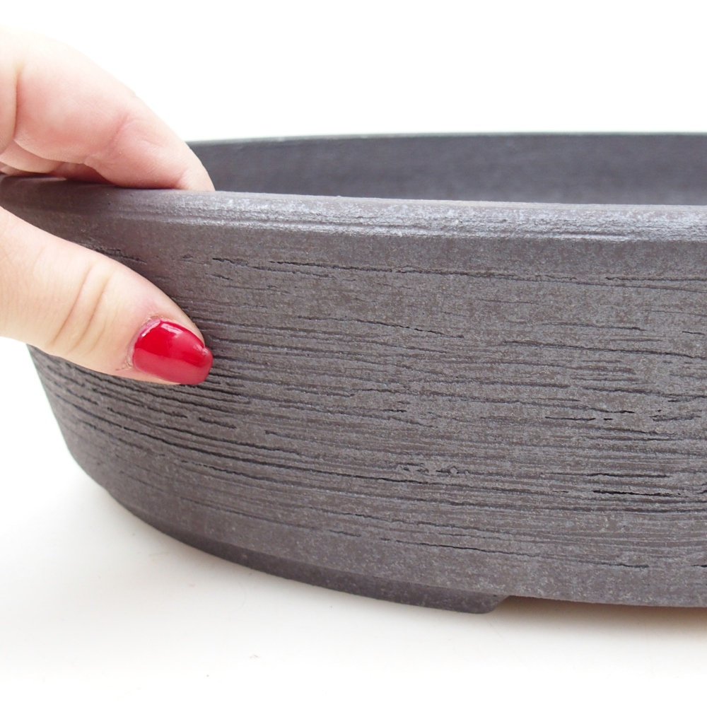 Miska na bonsaj 39 x 31,5 x 8,5 cm , farba hnedá