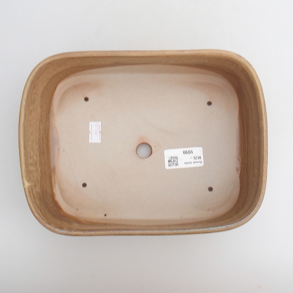 Keramická bonsajová miska 23 x 17 x 7,5 cm, hnedá