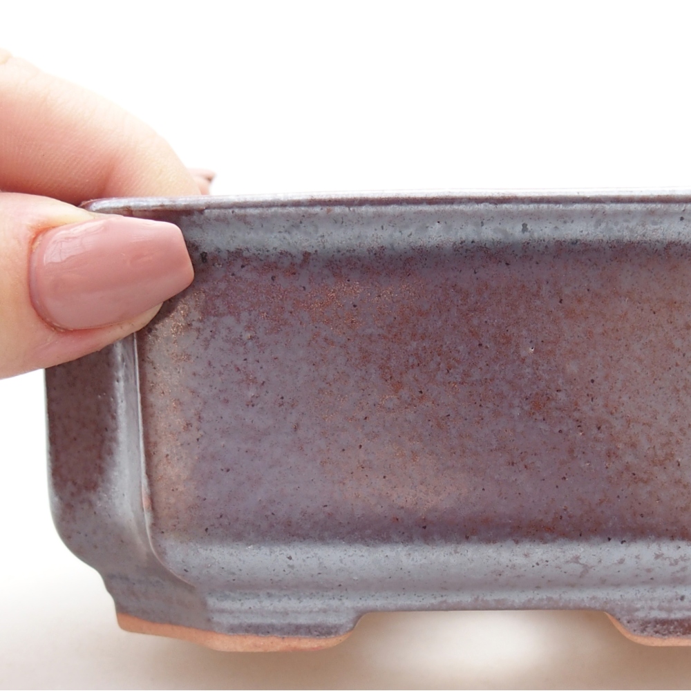 Keramická miska na bonsaje 12 x 9 x 5 cm, hnedá