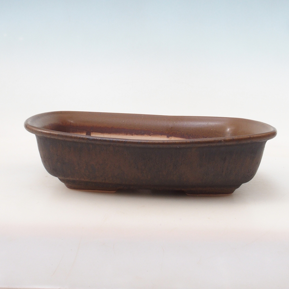 Bonsai miska + podmiska H08 – 25 x 19,5 x 6 cm. - hnedá