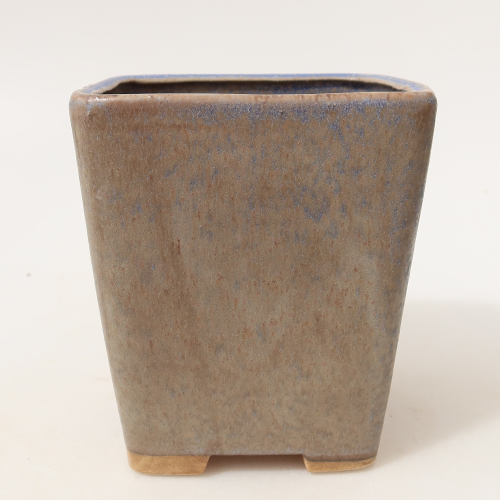 Keramická miska na bonsaje 10,5 x 10,5 x 12 cm, farba modrá