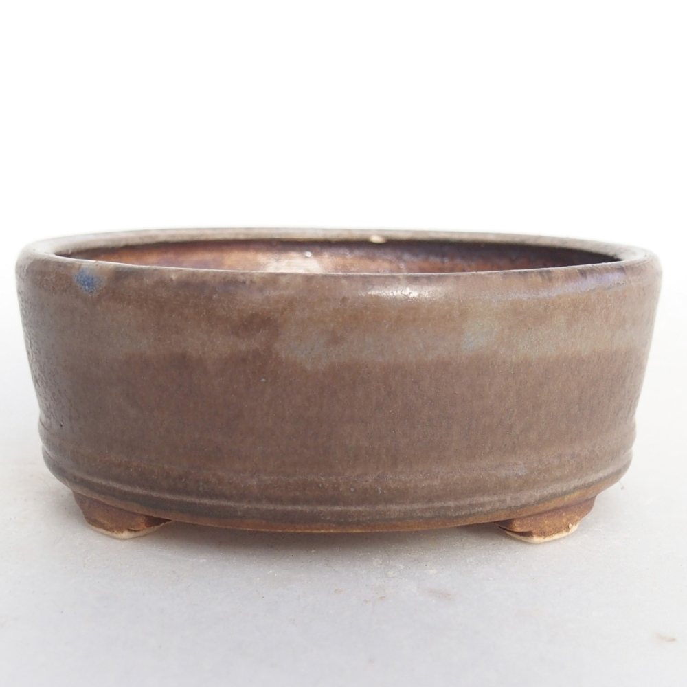 Keramická miska na bonsaje 9 x 9 x 3,5 cm, farba modrá