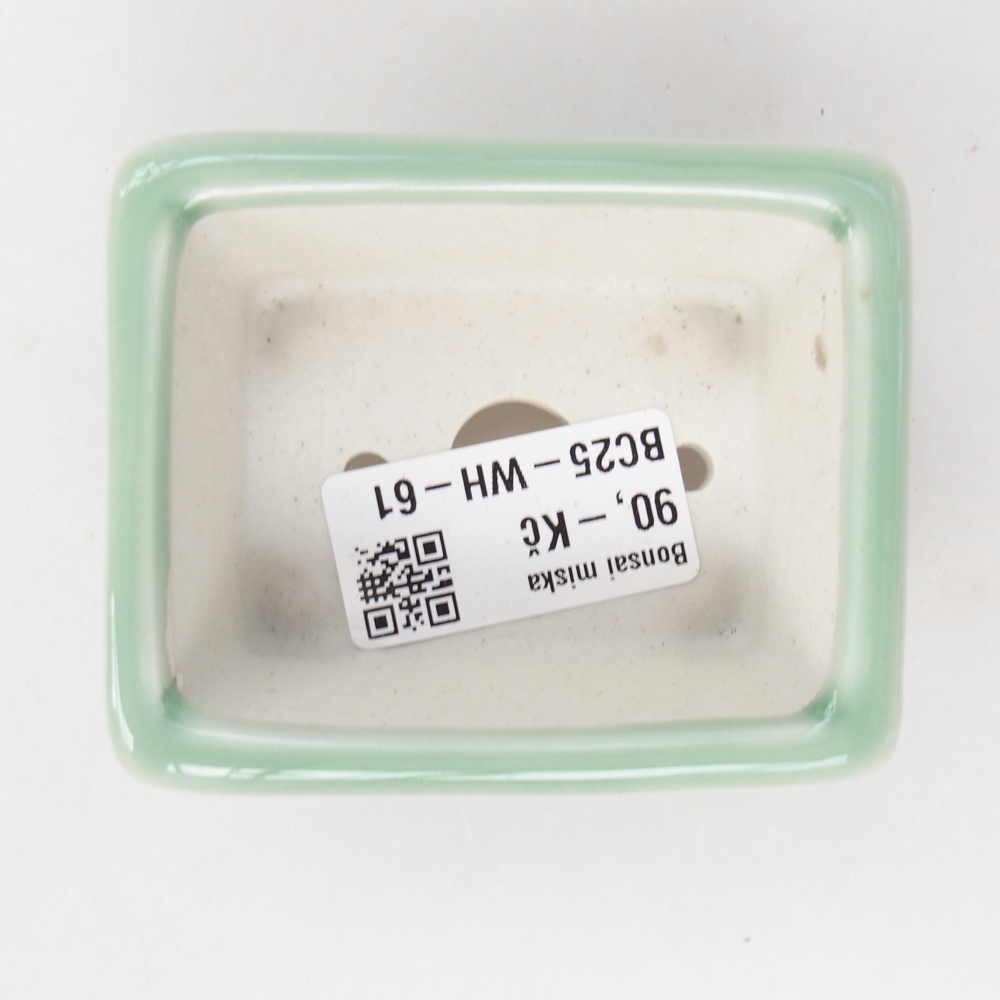 Mini bonsajová miska 8 x 6,5 x 3 cm, zelená