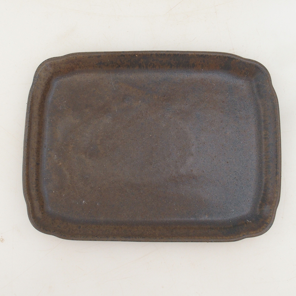 Keramická podmiska H50 - 18 x 13 x 1 cm - hnedá