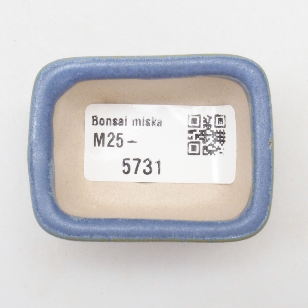 Mini bonsai miska 5,5 x 4 x 2,5 cm, farba modrá