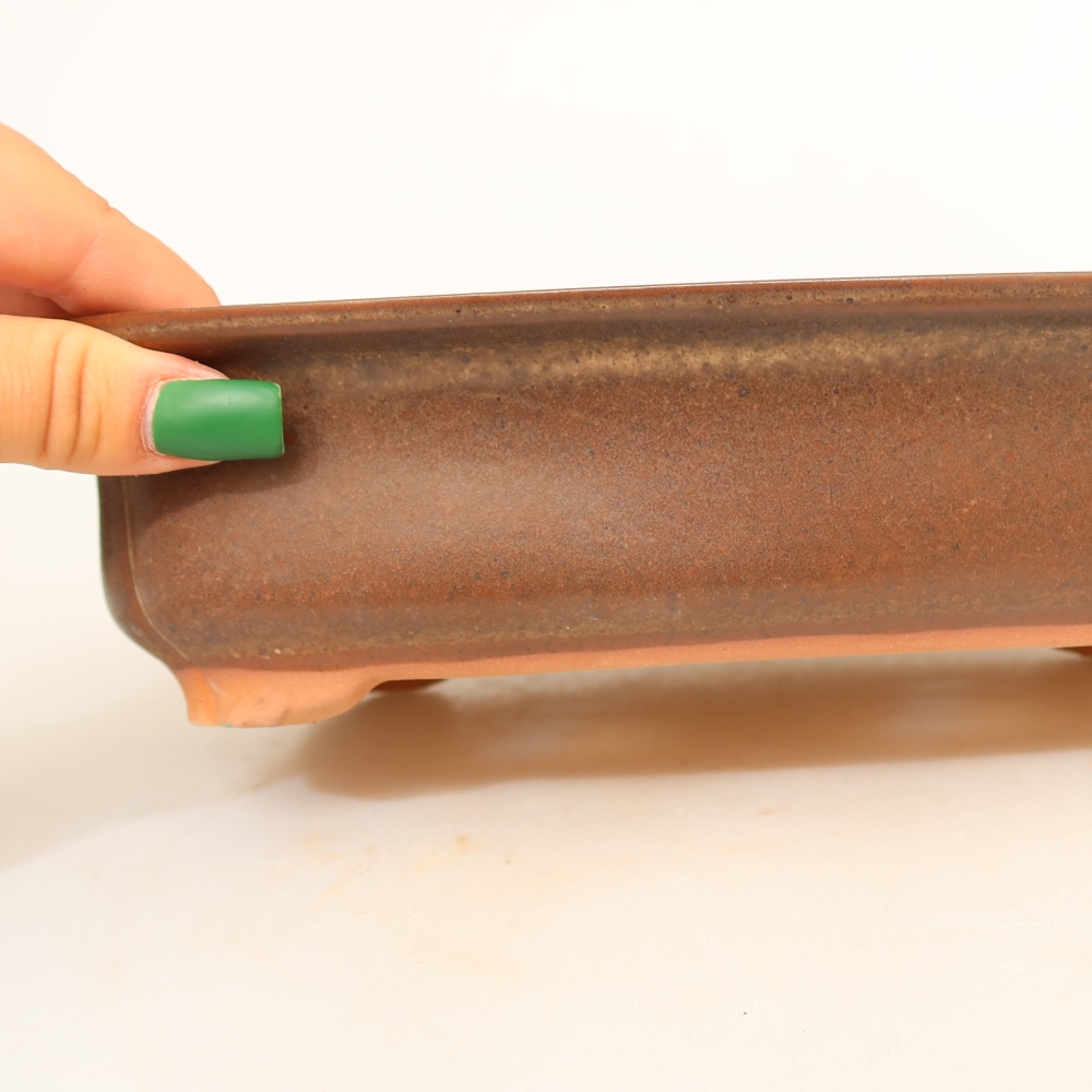 Keramická miska  24 x 17 x 6 cm, farba hnedá