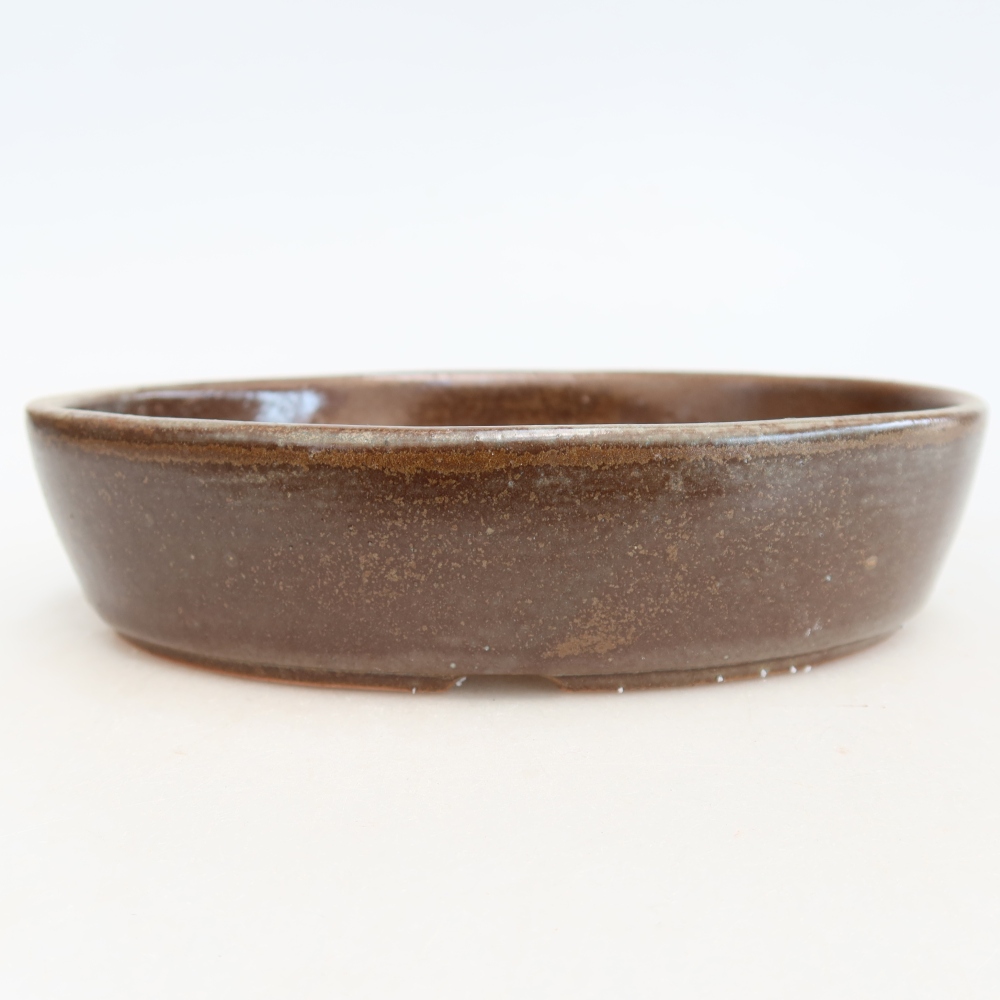 Keramická miska na bonsaje 18,5 x 13,5 x 4,5 cm, hnedá