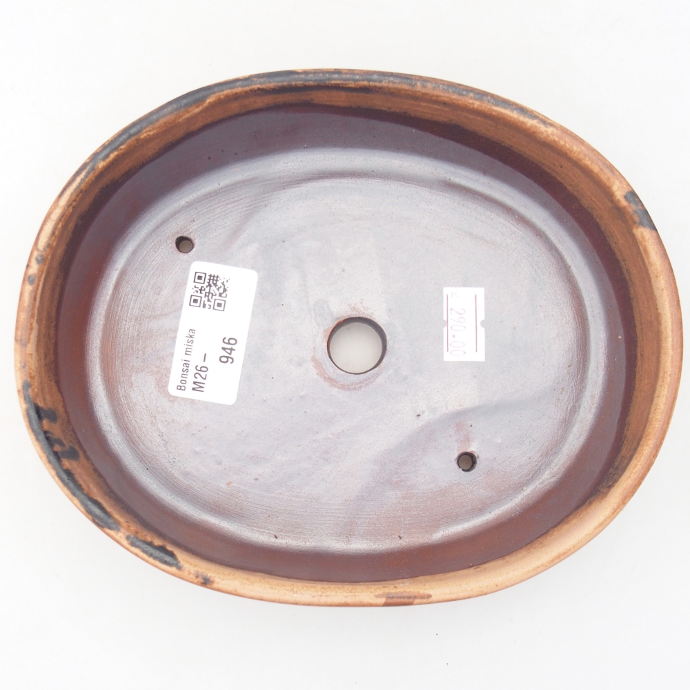 Keramická miska na bonsaje 17 x 14 x 4 cm, ružová
