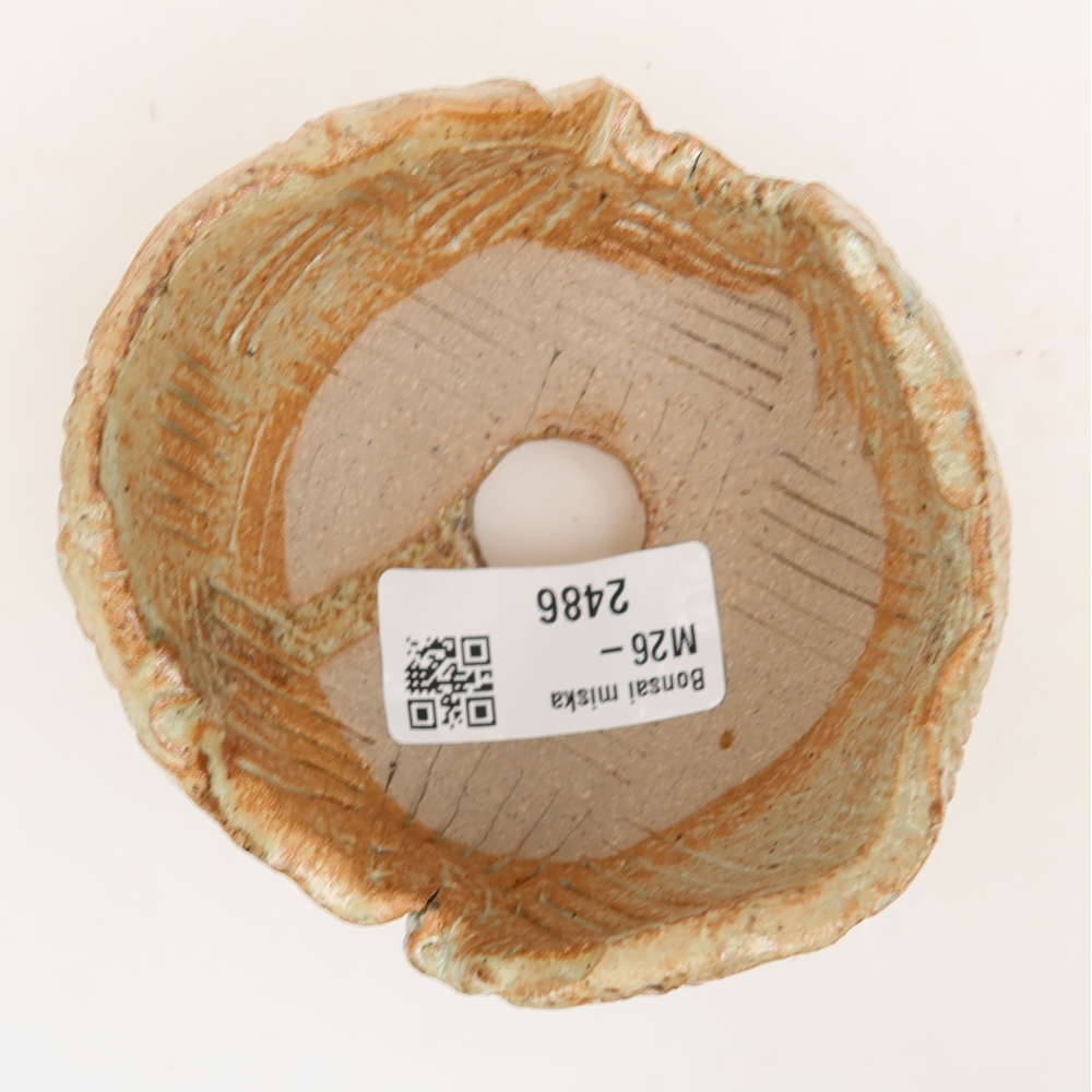 Keramická mušľa 9 x 8,5 x 6,5 cm , farba béžová